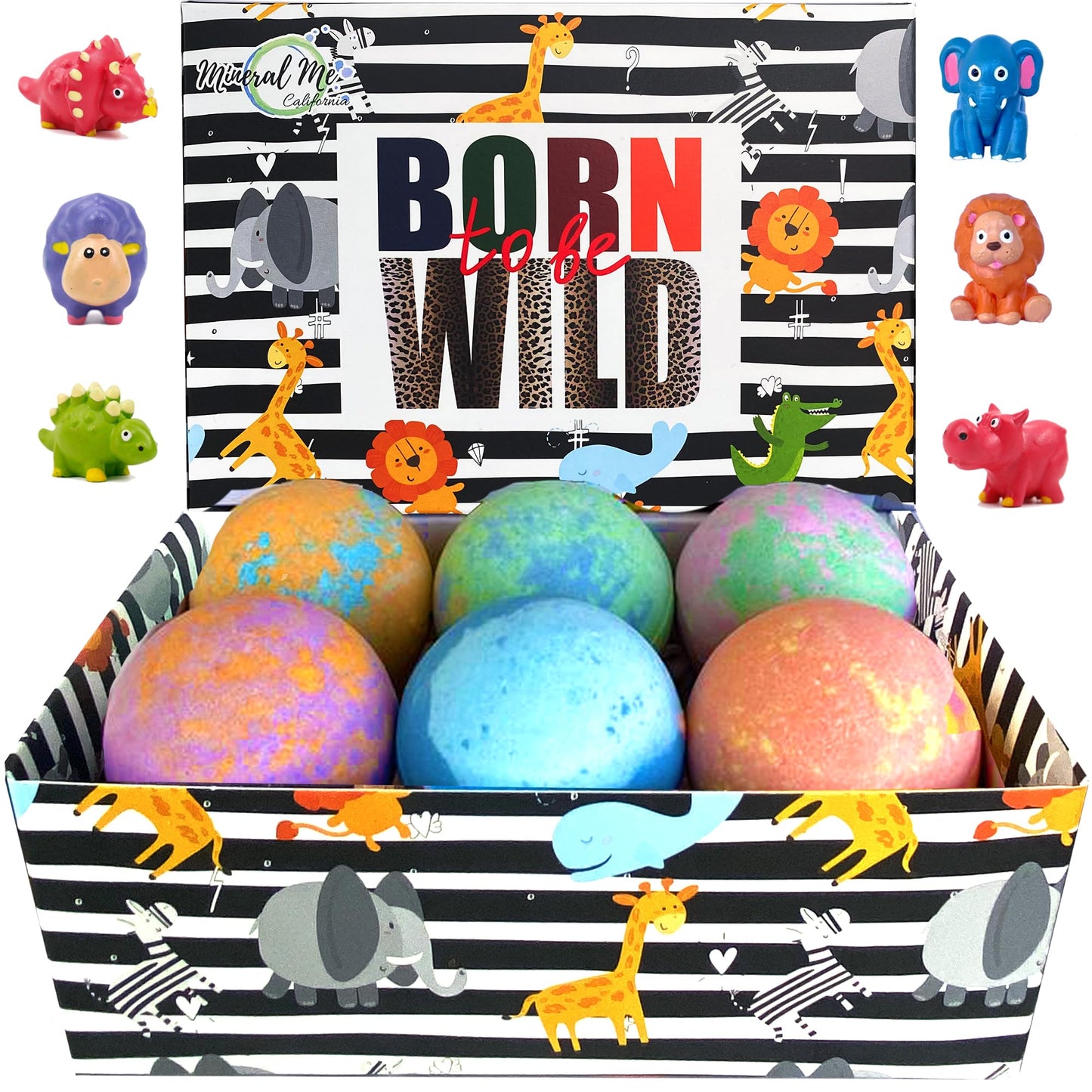 Bath Bombs for Kids with Surprise Inside - Organic Bath Fizzies with Toys Inside. All Natural, Gentle, and Kids Safe, Rainbow Spa Bath Fizz Balls…