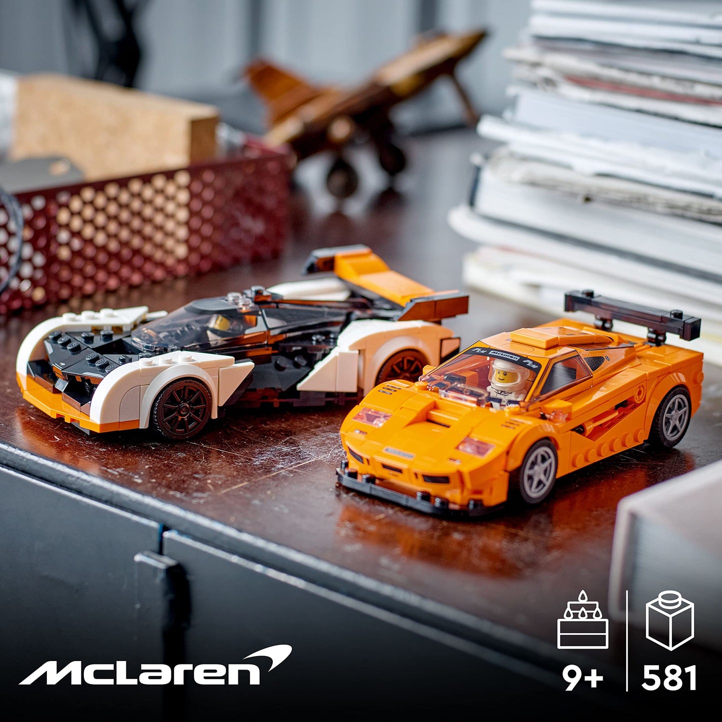 LEGO Speed Champions McLaren Solus GT & McLaren F1 LM 76918, Featuring 2 Iconic Race Car Toys, Hypercar Model Building Kit, Collectible 2023 Set,…