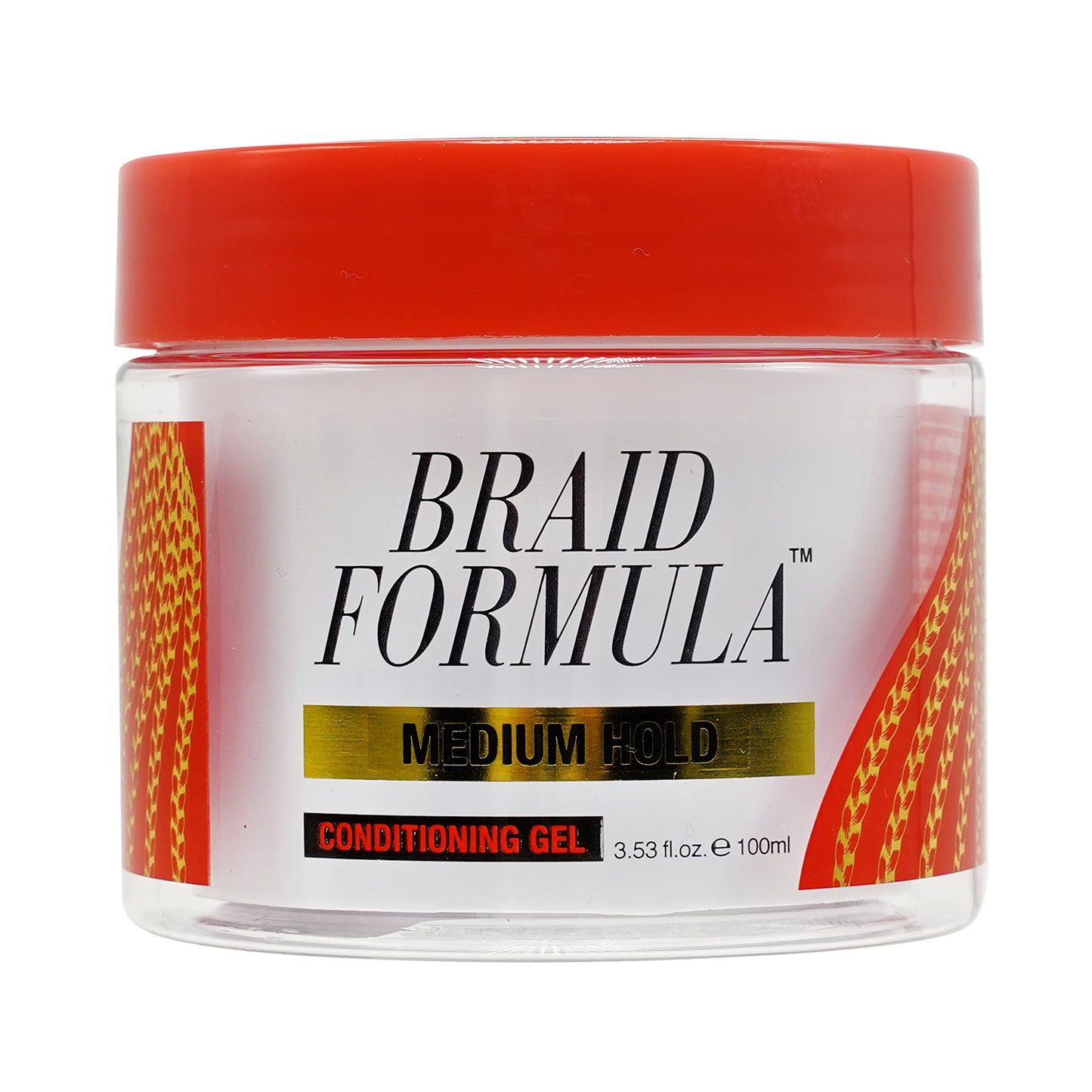 EBIN NEW YORK Braid Formula Conditioning Gel, Medium Hold, 3.53oz | Great for Braiding, Twisting, Edges, No Residue, No Flaking, Strong Hold, High