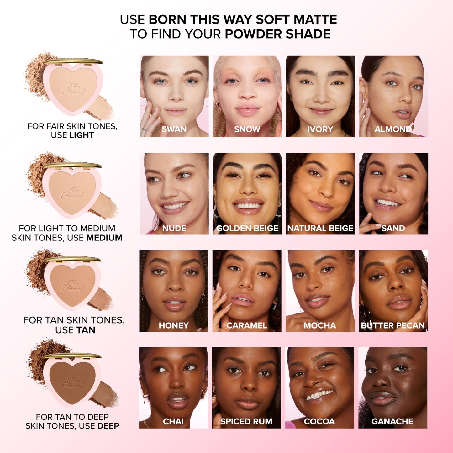 Too Faced Born This Way Soft Blur Flexible Finish Setting Powder | Blurring, Silky Smooth Pressed Powder Formula + Soft Focus Finish, Non-Comedogenic