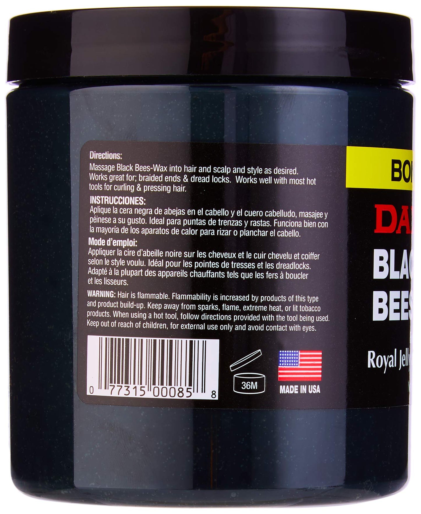 Dax Black Bees-Wax, 17.5 Ounce