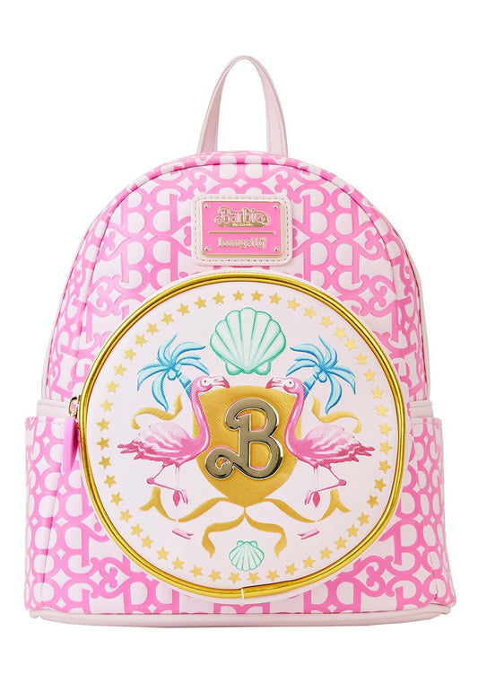 Loungefly Barbie The Movie Logo Double Strap Mini Backpack