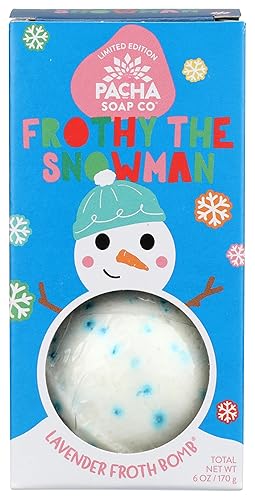 Pacha Soap Frothy The Snowman Froth Bomb 2 Pack, 6 Oz