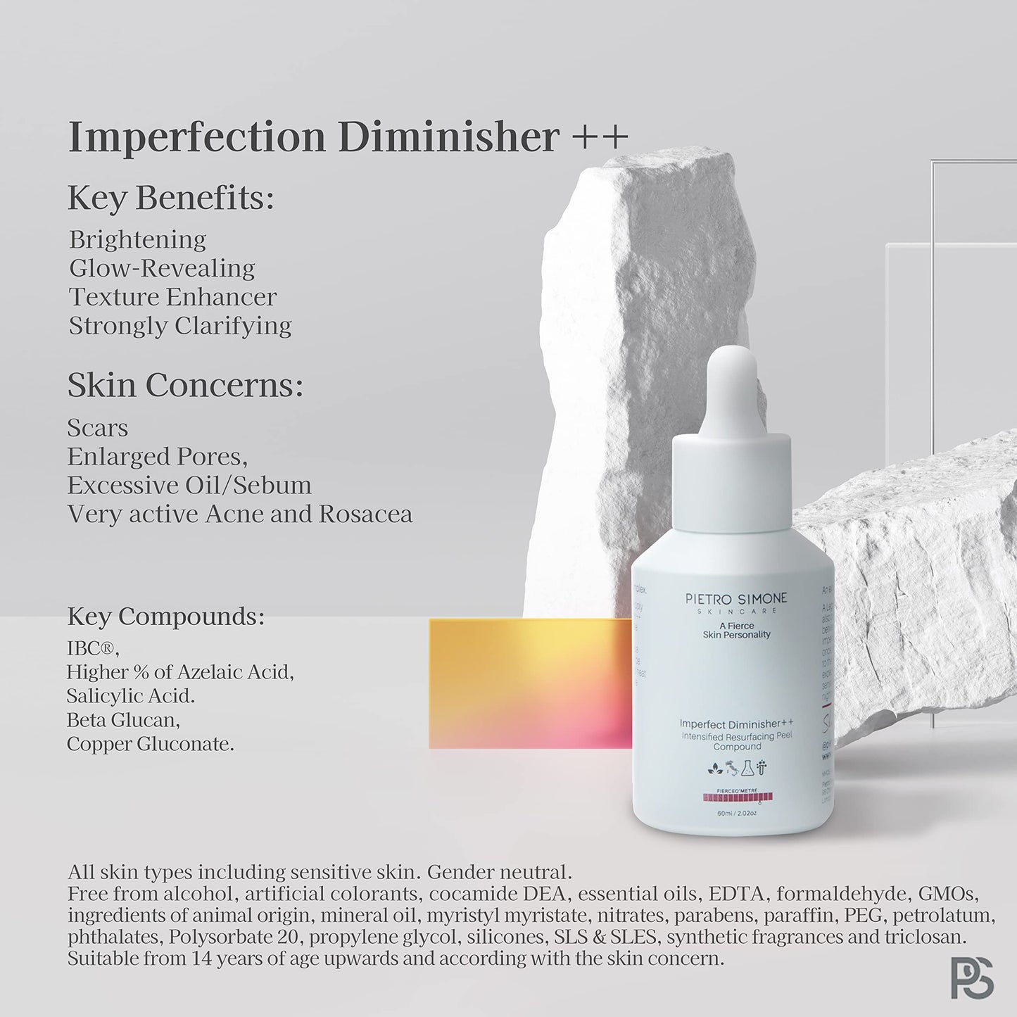 Pietro Simone Skincare, Imperfection Diminisher++, 2.0 FL OZ