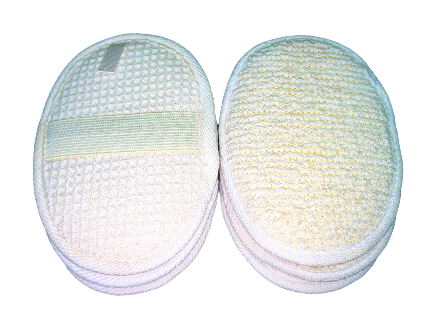 6Pack (Large 6.3x4.3 inches) Exfoliating Face Body Pad (100% Soft Terry Cloth) Cloth Materials Loofah Sponge Scrubber Brush Close Skin for Men