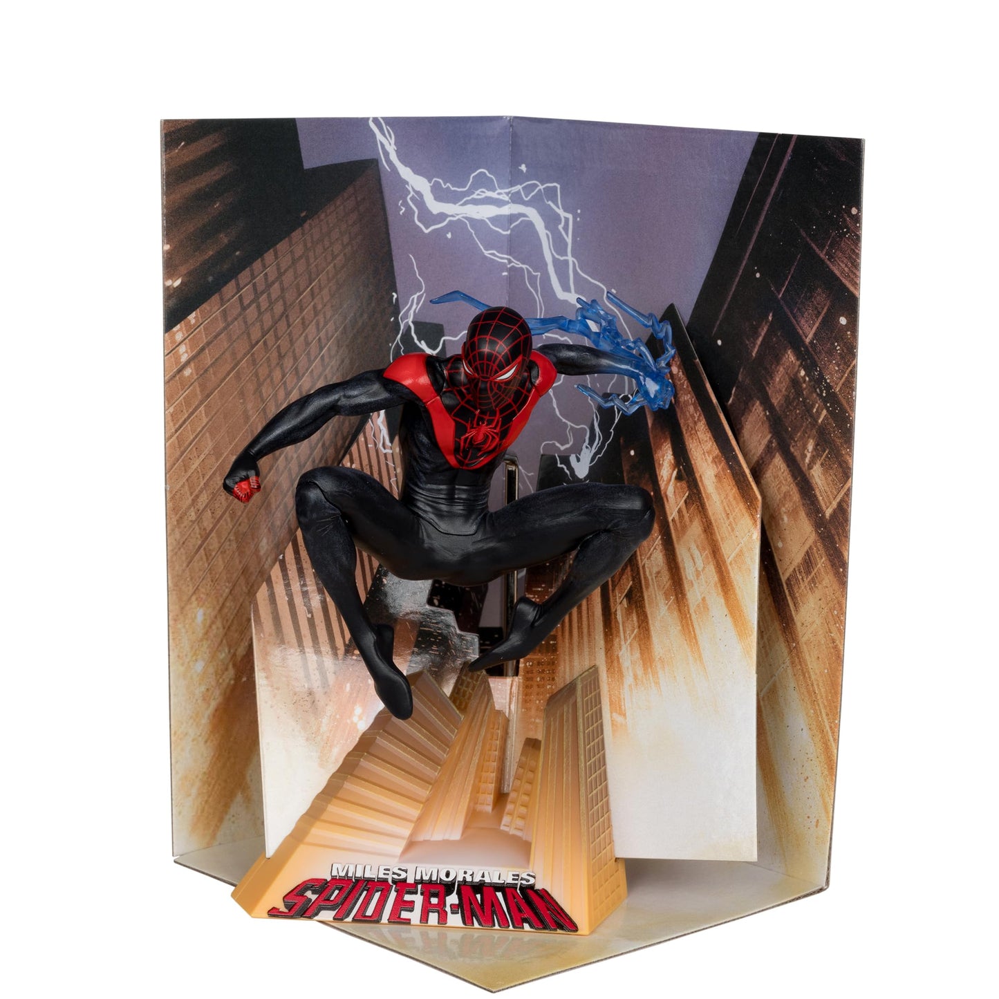 McFarlane Toys - Marvel Spider-Man 1:10th Scale Collectible with Scene (Miles Morales: Spider-Man #1)