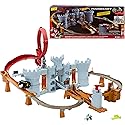 Hot Wheels Toy Car Track Set, Mario Kart Bowser’s Castle Playset & 1:64 Scale Die-Cast Kamek, Interactive Play, with Storage for 30+ Vehicles
