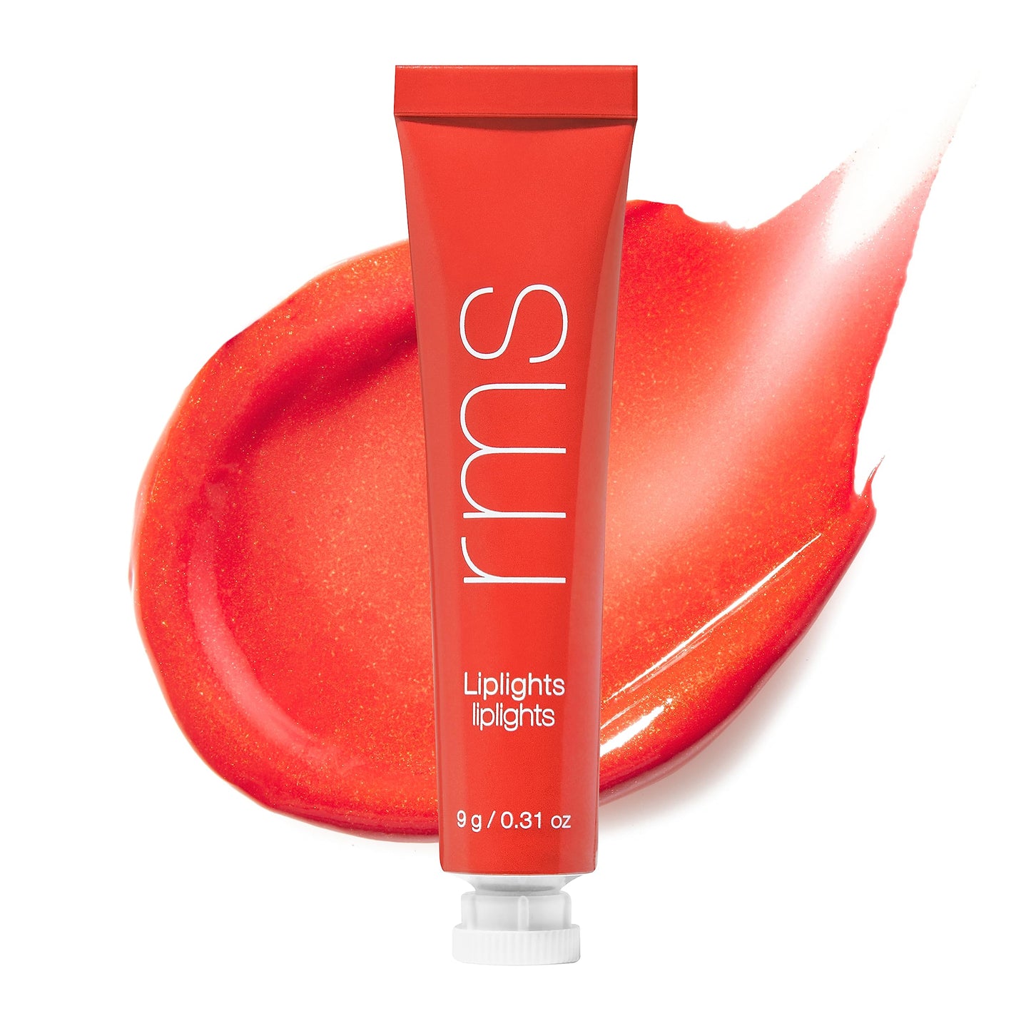 RMS Beauty Liplights Cream Lip Gloss - Plumping Lip Balm & Tinted Lip Stain Hybrid - Hydrating Lip Plumper with Shea Butter & Jojoba Oil - 0.3 oz