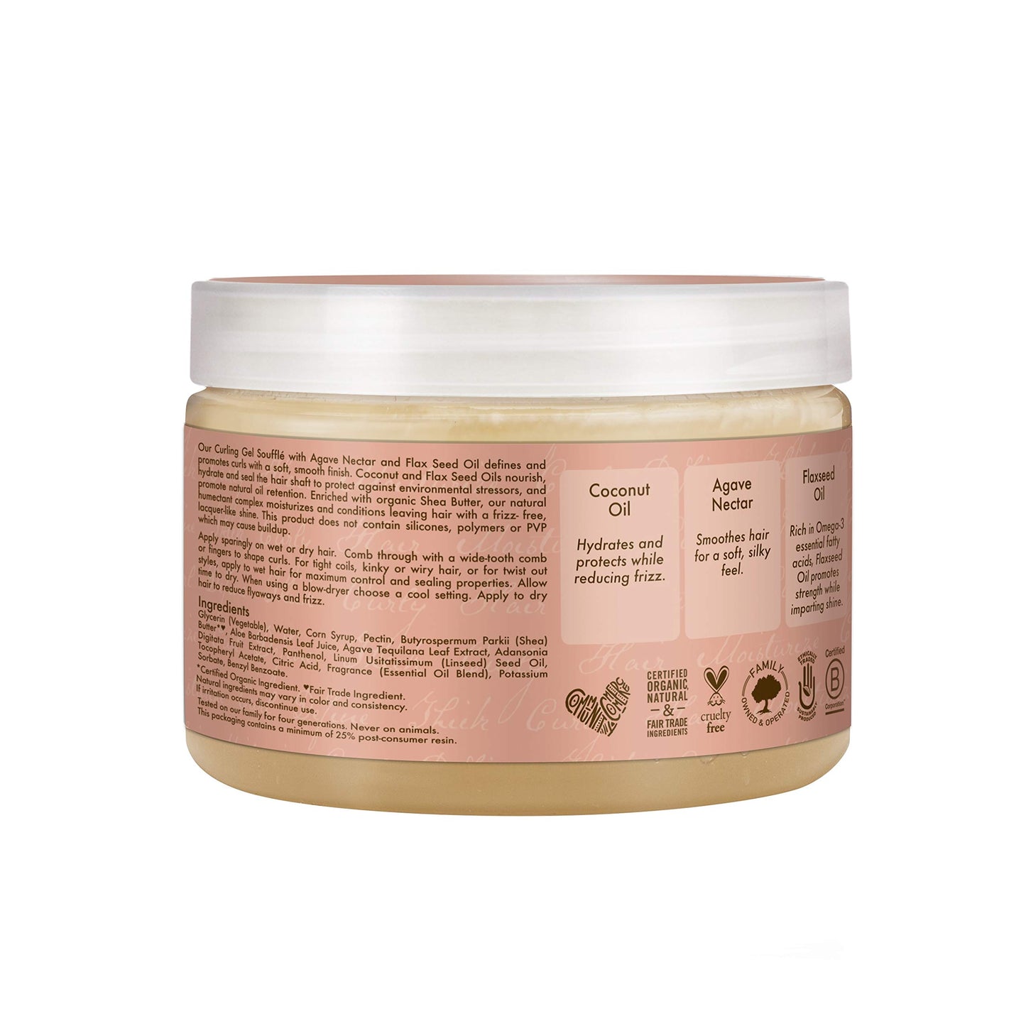 Shea Moisture Coconut & Hibiscus Gel Souffle 12 Ounce (354ml) (2 Pack)