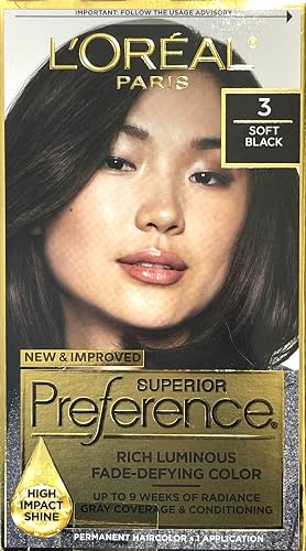 L’Oreal ParisPref Haircol 3 Soft Black Size 1ct Preference Hair Color Soft Black #3