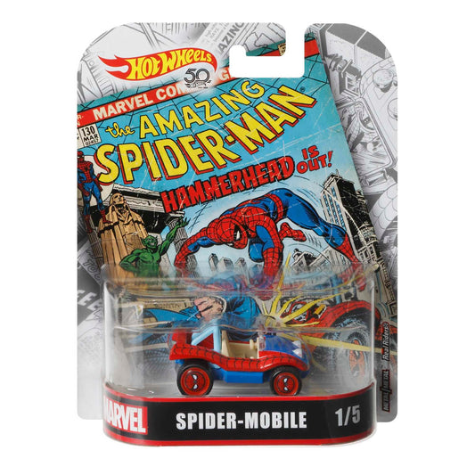 Hot Wheels Spider-Mobile Vehicle, 1:64 Scale