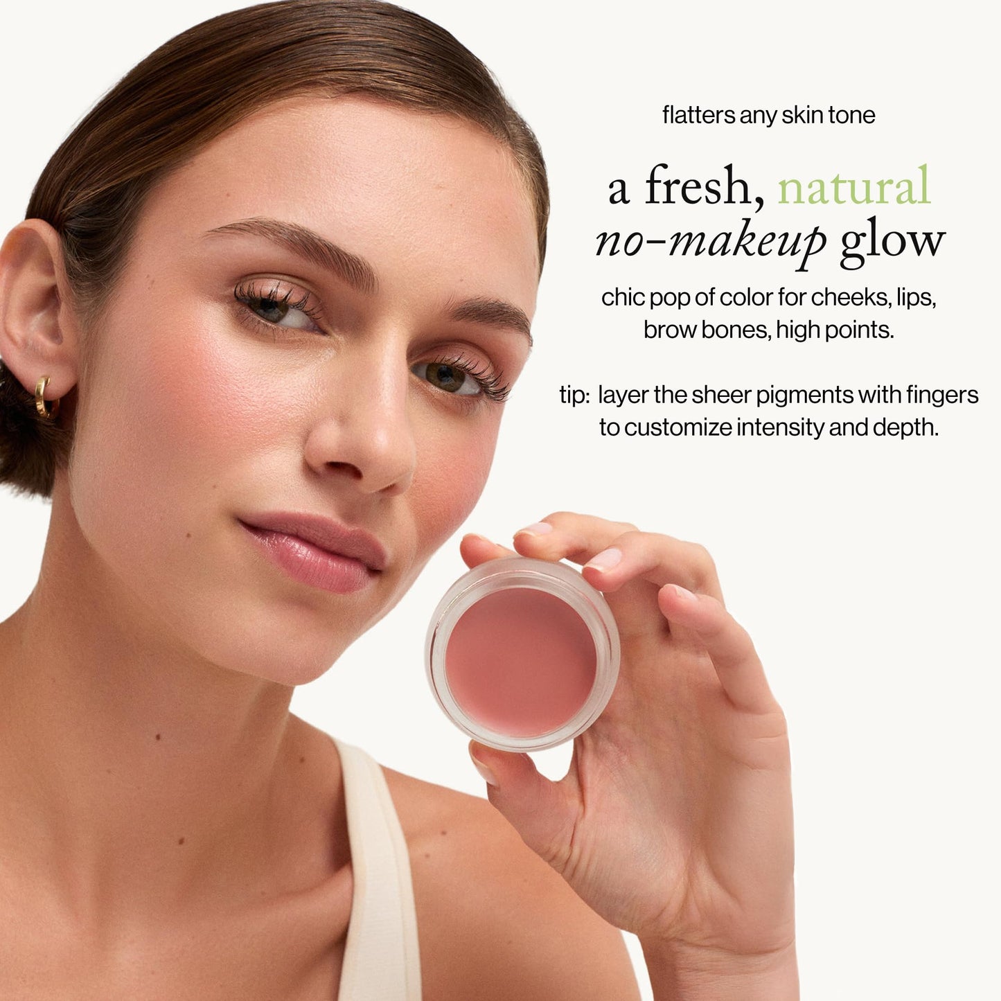 goop Beauty Cream Blush | Sheer Pop of Color for Lips & Cheeks | Vitamin C, Vitamin E & Safflower Oil | Natural Makeup for Glowing Skin | 0.5 oz |