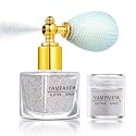 Body Glitter Spray, Silver Glitter Spray for Hair and Body, Include 1 Jar of Refills