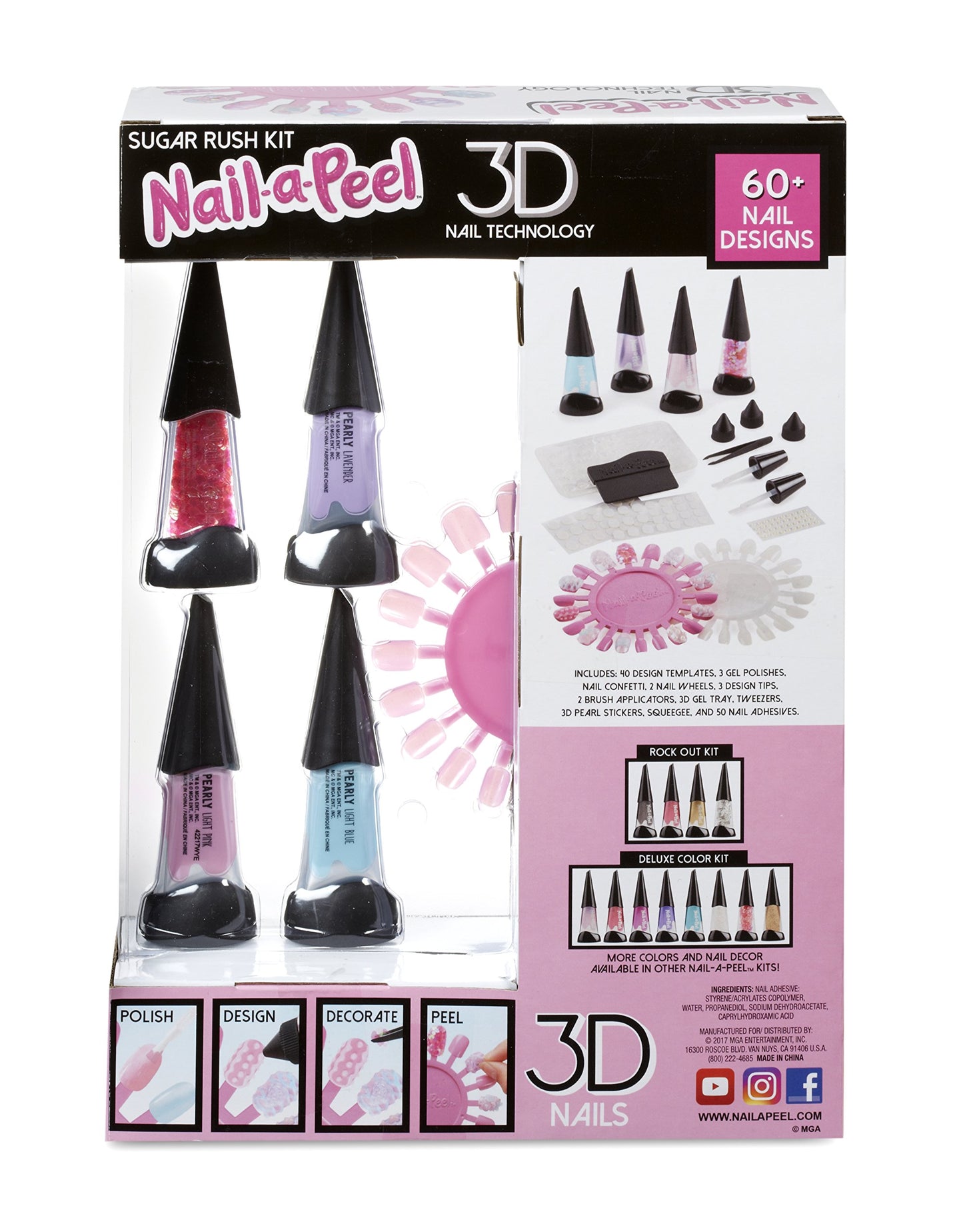 Nail-a-Peel Theme Kit- Rock Out Child's Toy Beauty & Personal Care Gel-a-Peel