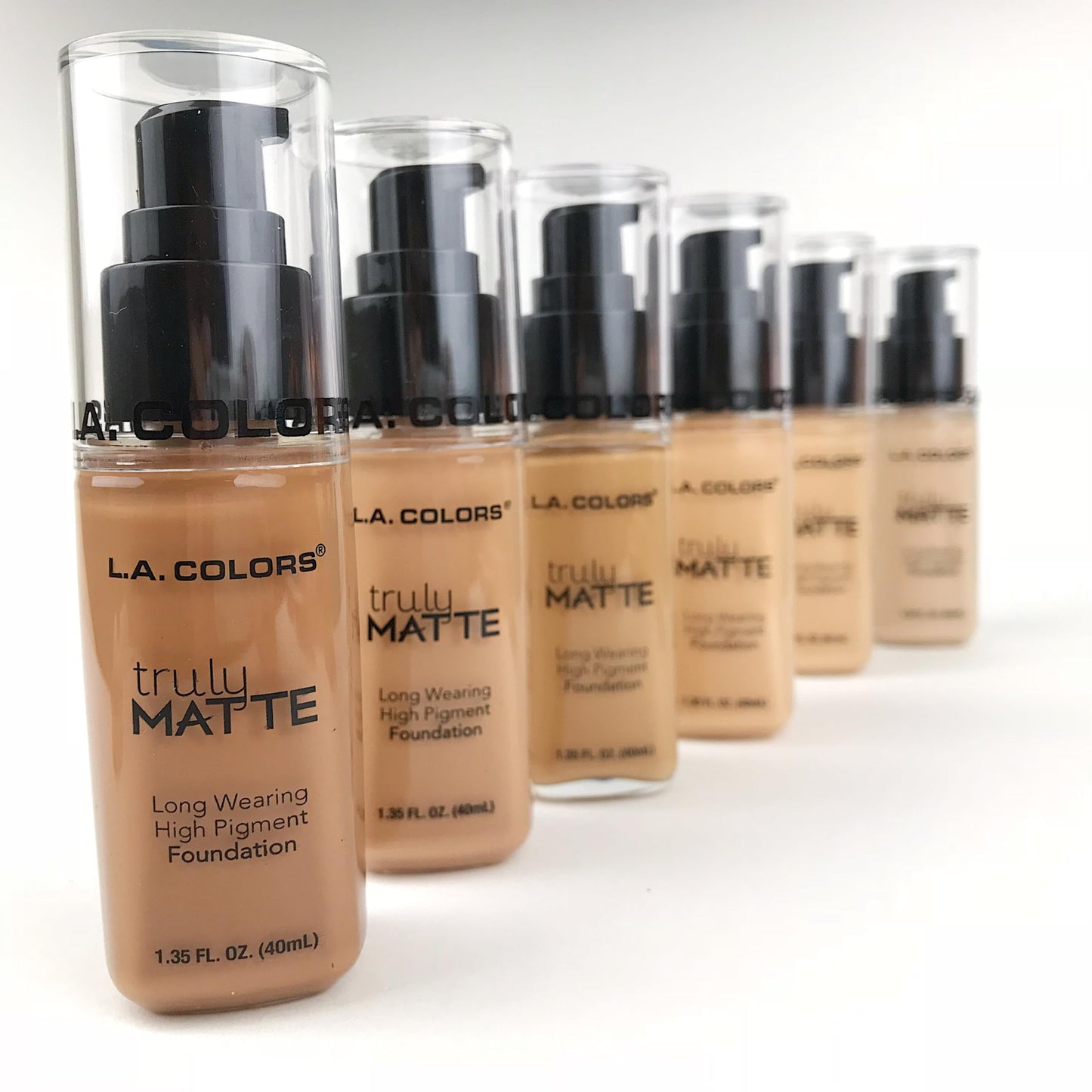 L.A. COLORS Truly Matte Foundation, Medium Beige CLM355