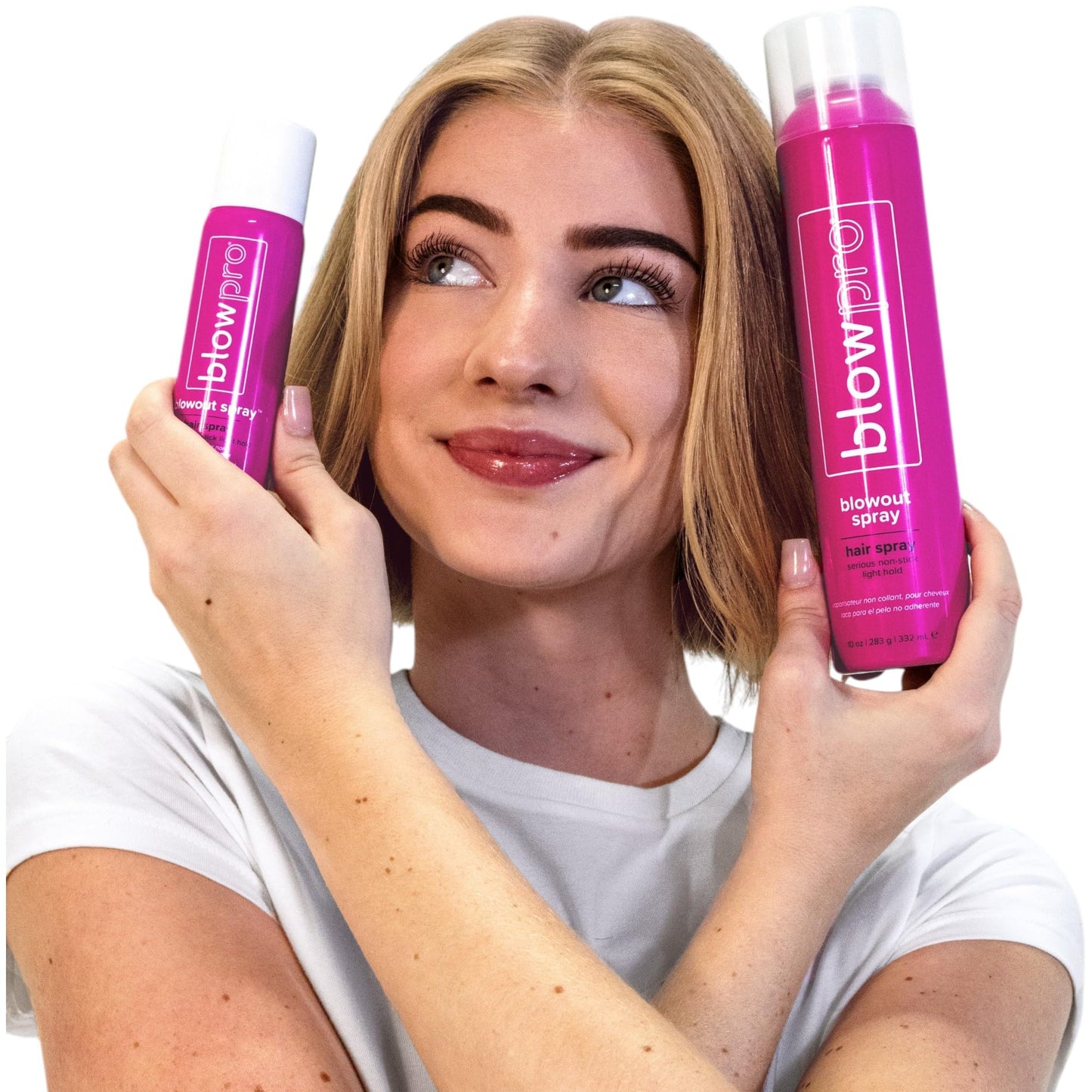 blowpro Blow Out Serious Non-Stick Hairspray, Lasting Moveable Hold, Dries Instantly, Prevents Frizz and Flyaways, Silky Protein adds gloss