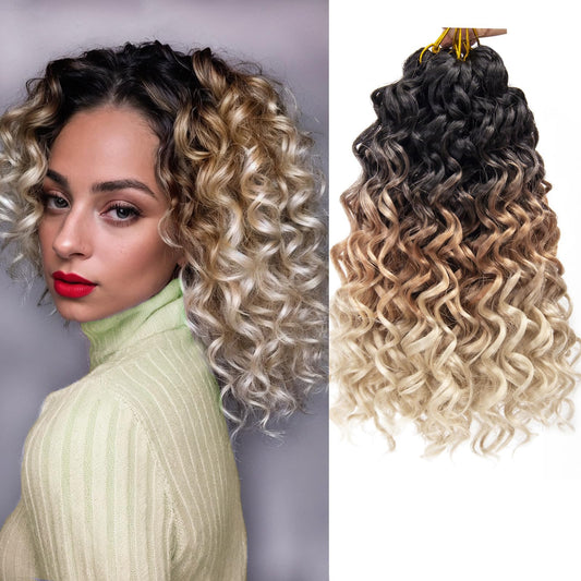YXCHERISHAIR 8 Packs Curly Crochet Hair GoGo Curl Crochet hair for Women Deep Wave Braiding hair,Synthetic Bohemian Crochett Braid Water Wave Crochett Beauty and Personal Care YXCHERISHAIR Default Title
