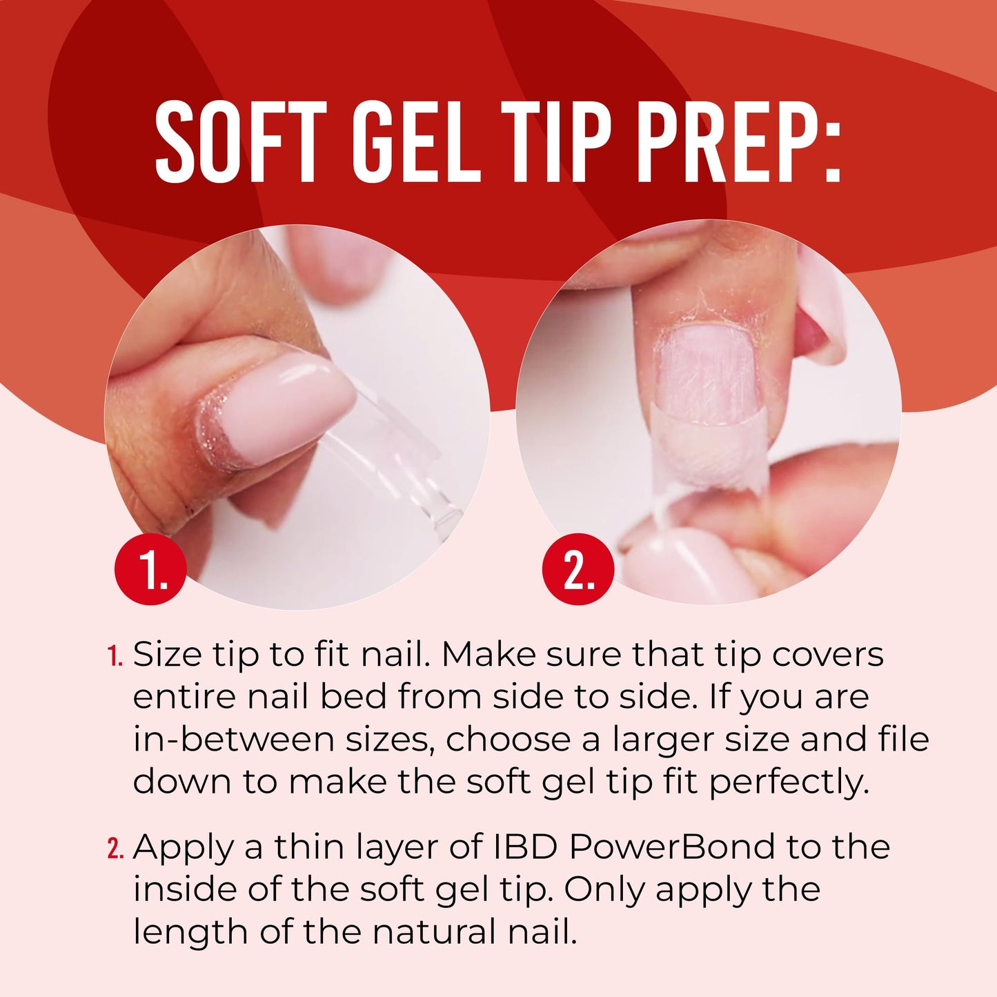 IBD Clear Soft Gel Nail Tips - Medium Coffin Shape, Pre-Etched Fake Nail Extensions for Durable and Easy Application, Acrylic Press On Nails, 504 Beauty & Personal Care IBD