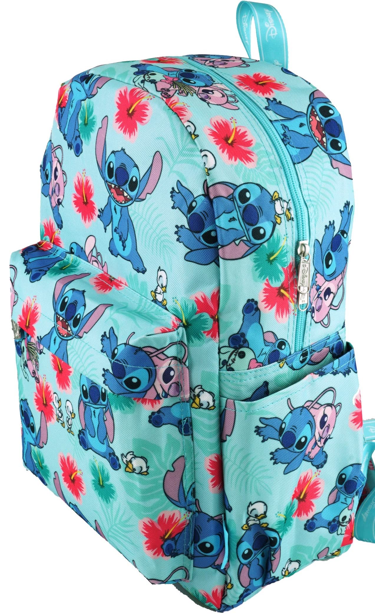 Wondapop Disney Lilo & Stitch 17 Inch Deluxe Backpack with Laptop Compartment (Aqua)