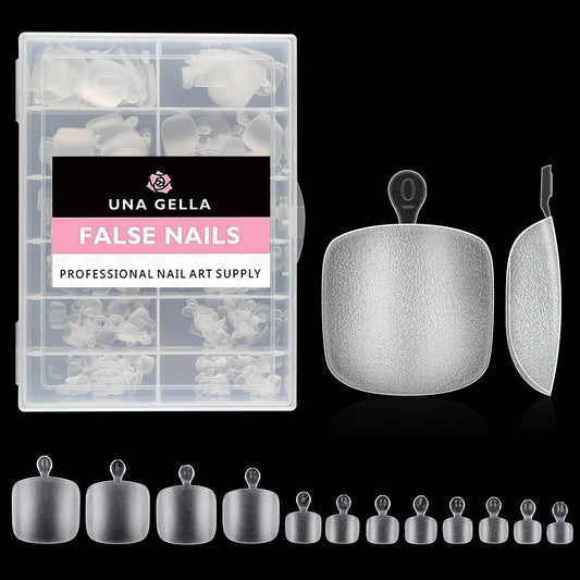 UNA GELLA Toe Nail Tips 312Pcs Short Square False Soft Gel Full Cover ToeNail Tips Matte Press on Fake Toenails 12 Sizes Pre-shape Acrylic Toenails Beauty and Personal Care UNA GELLA Default Title