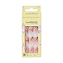 KISS LoveShackFancy x imPRESS Press-On Manicure Limited Edition, Style "Citrus Candy" Medium Almond Pink Press-On Nails, Includes Prep Pad, Mini Nail