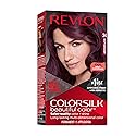 Revlon Colorsilk Beautiful Color Permanent Hair Color, Long-Lasting High-Definition Color, Shine & Silky Softness with 100% Gray Coverage, Ammonia