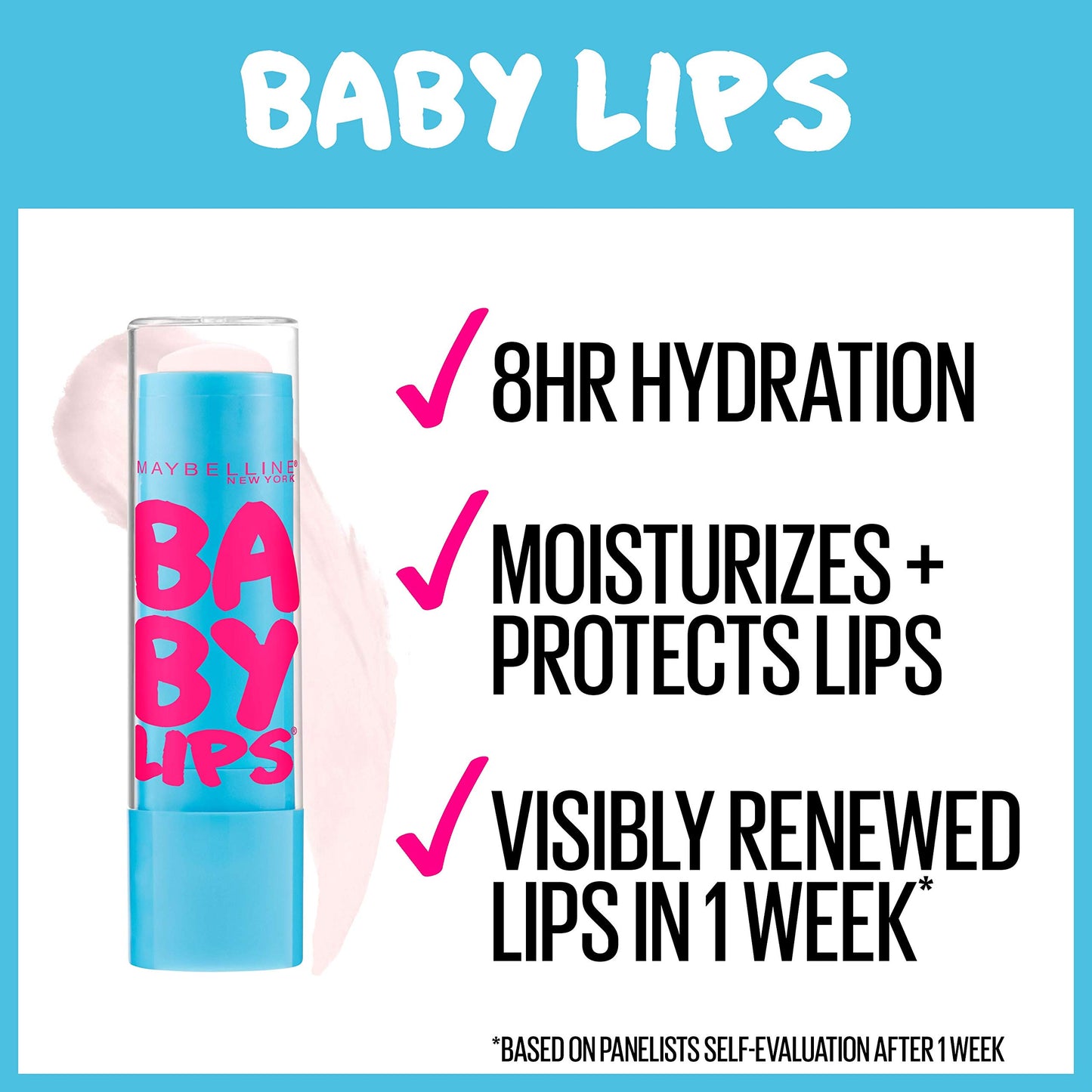 Maybelline Baby Lips Moisturizing Lip Balm, Quenched, 1 Tube