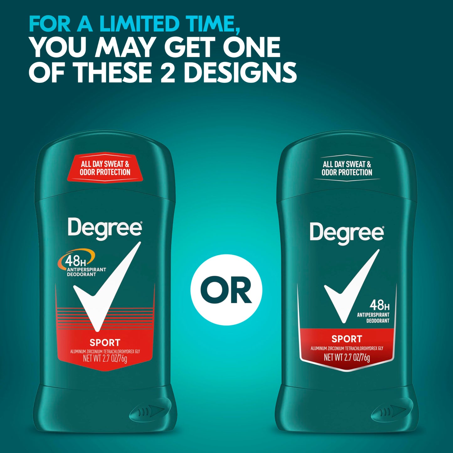 Degree Men Original Protection Antiperspirant Deodorant, Sport, 2.7 oz pack of 6 Beauty and Personal Care Degree