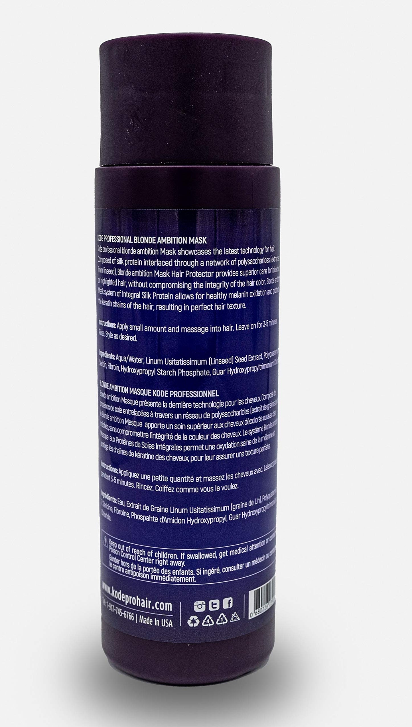 Blonde Ambition Purple Toning Shampoo and Conditioner Set, 8 floz by Kode Professional