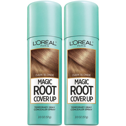 L'Oreal Paris Magic Root Cover Up Gray Hair Spray, 100% Gray Hair Coverage with Buildable, Lightweight, Transfer-Resistant, and Temporary Formula