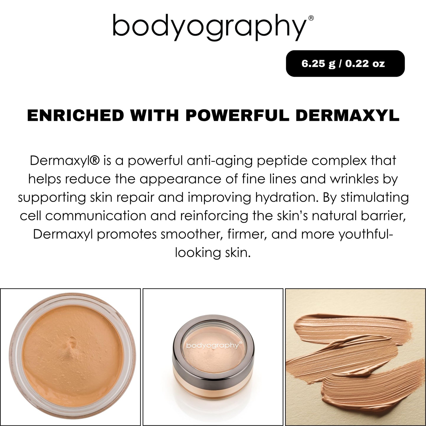 Bodyography Canvas Eye Mousse | Vitamin-Fortified Crease-Proof Eye Primer for Women | Conceals Redness, Softens Fine Lines, Enhances Eyeshadow