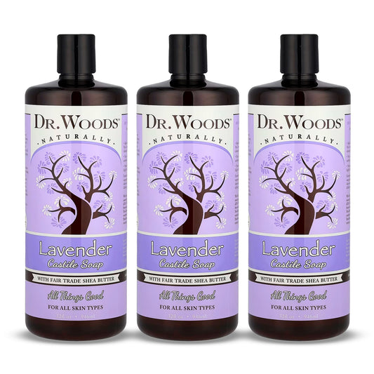 Dr. Woods Lavender Liquid Castile Soap - Castile Soap with Pure Lavender Oil, Body Wash for Men and Women, Organic Shea Butter, Natural Cleaner Beauty & Personal Care Dr. Woods