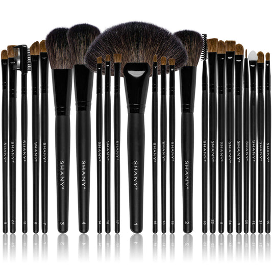 SHANY Makeup Brush Set Studio Quality Total Pro Make up Brushes with Pouch- Cosmetics applicator for Foundation, Powder, Eyeshadow, Concealer, Liner