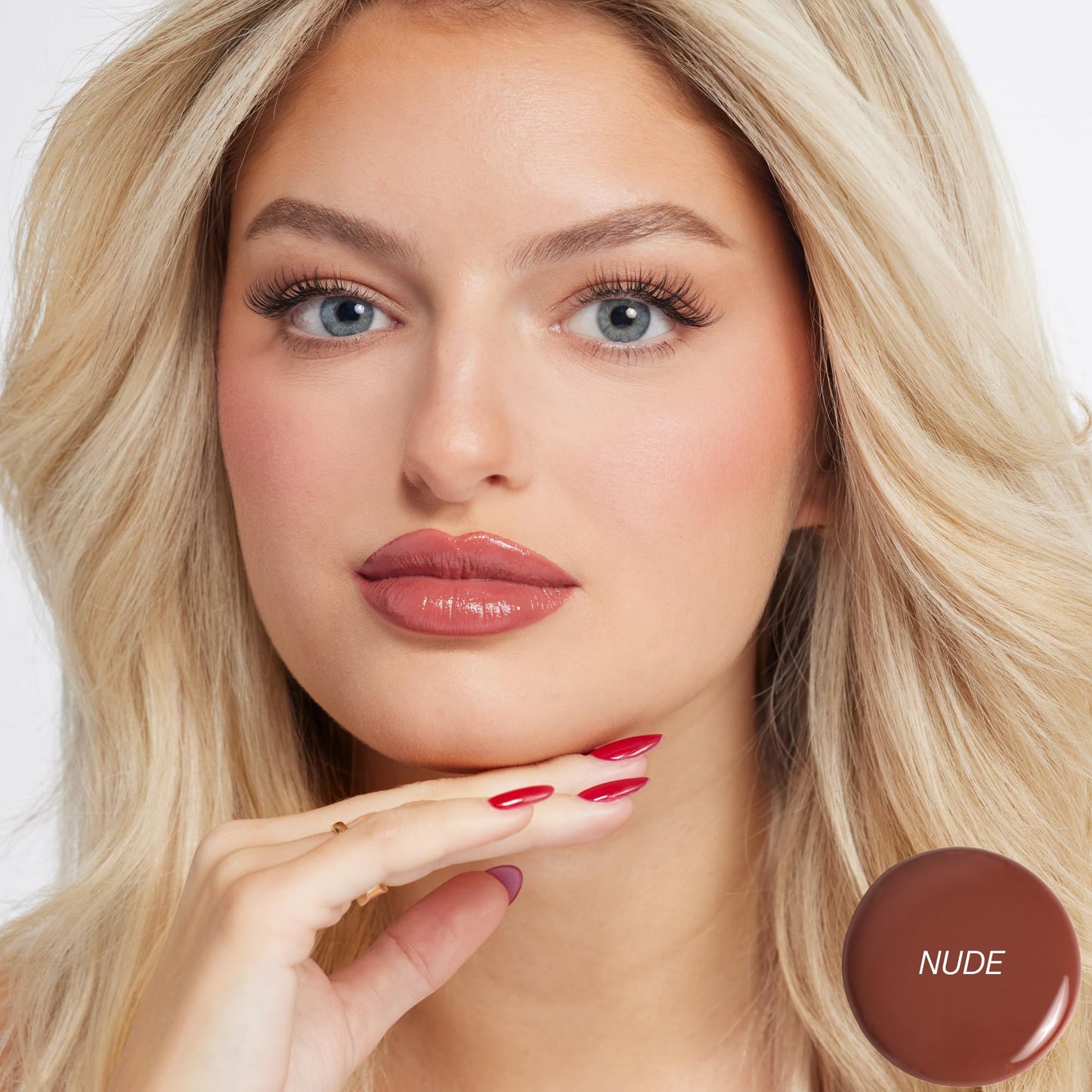 BASMA Beauty Ultra-Hydrating Rich Pigment Lip Gloss, Blurring Gloss with Shine, Non-Sticky High-Impact Color for Dry Lips, Nourishing Comfort, Glossy