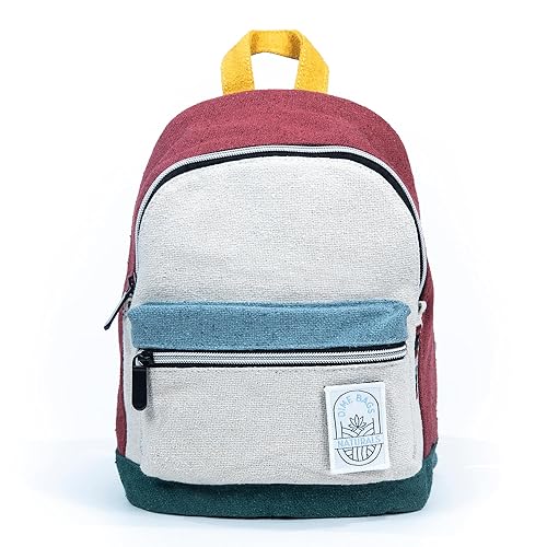 DIME BAGS Mini Hemp Backpack, Made with 100% Nepali Hemp, Travel Bag with Adjustable Padded Straps & Hidden Pocket, Eco-Friendly Daypack for Everyday…