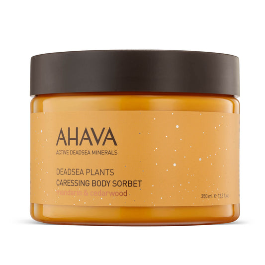 AHAVA Dead Sea Plants Caressing Body Sorbet, Mandarin & Cedarwood - Hydrate & Refreshes Skin, Enhances Suppleness, Envelops in Energizing Sensation