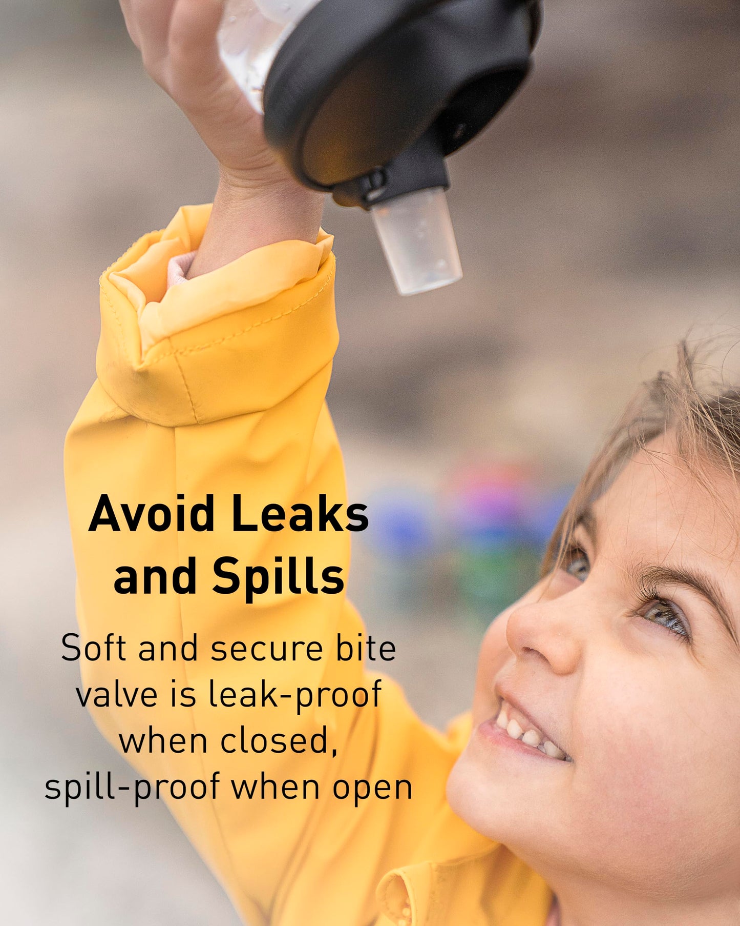 CamelBak Eddy+ Kids Bite Valve Straw Tritan Renew Water Bottle Orange Jungle Animals, 14oz