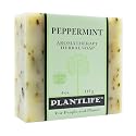 Plantlife Peppermint Bar Soap - Moisturizing and Soothing Soap for Your Skin - Hand Crafted Using Plant-Based Ingredients - Made in California 4oz Bar