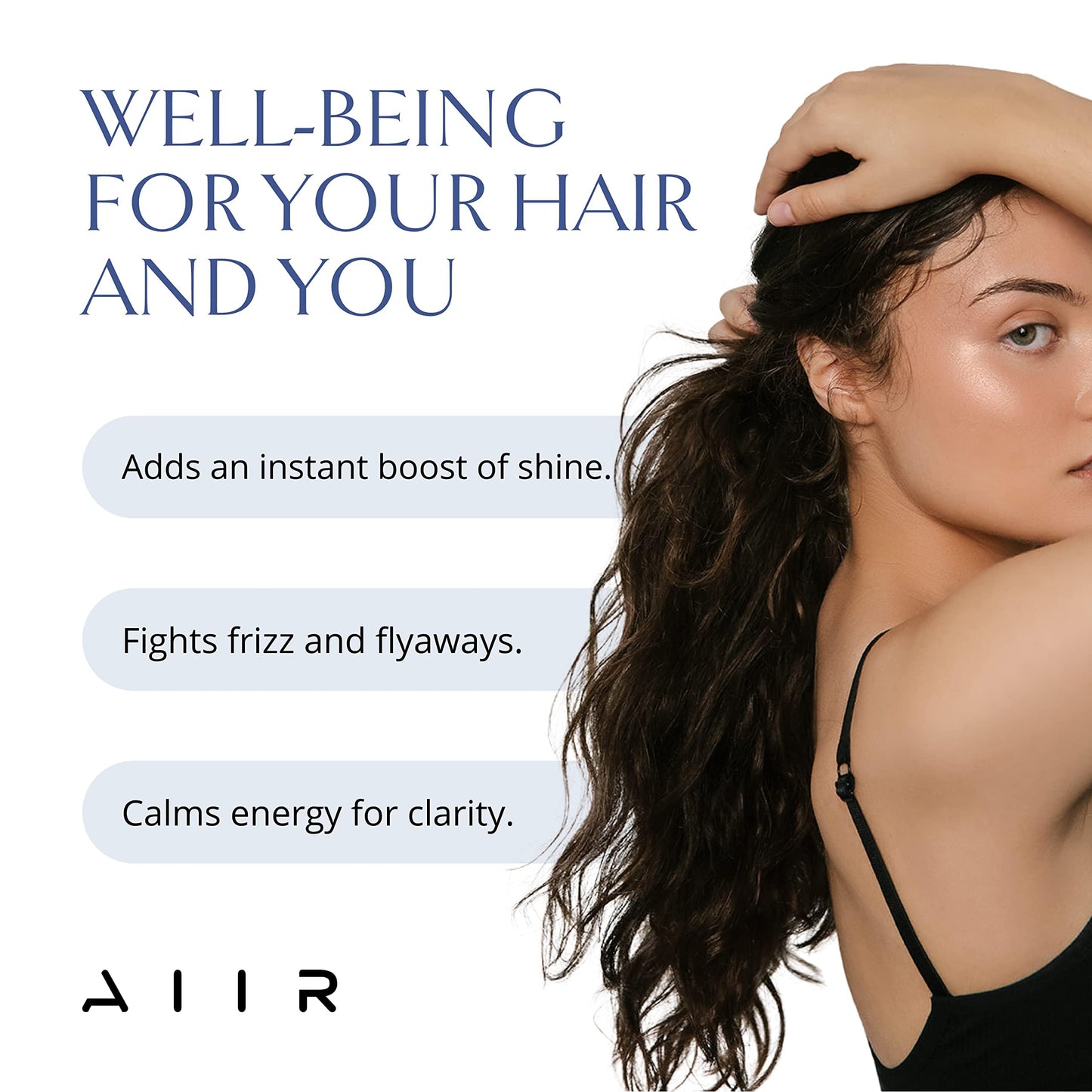 AIIR Shine Spray -Smoothing Spray for Glossy Sleek Hair, Humidity and Frizz Shield Spray, Gloss Spray, Lightweight Spray Coats and Protects Hair