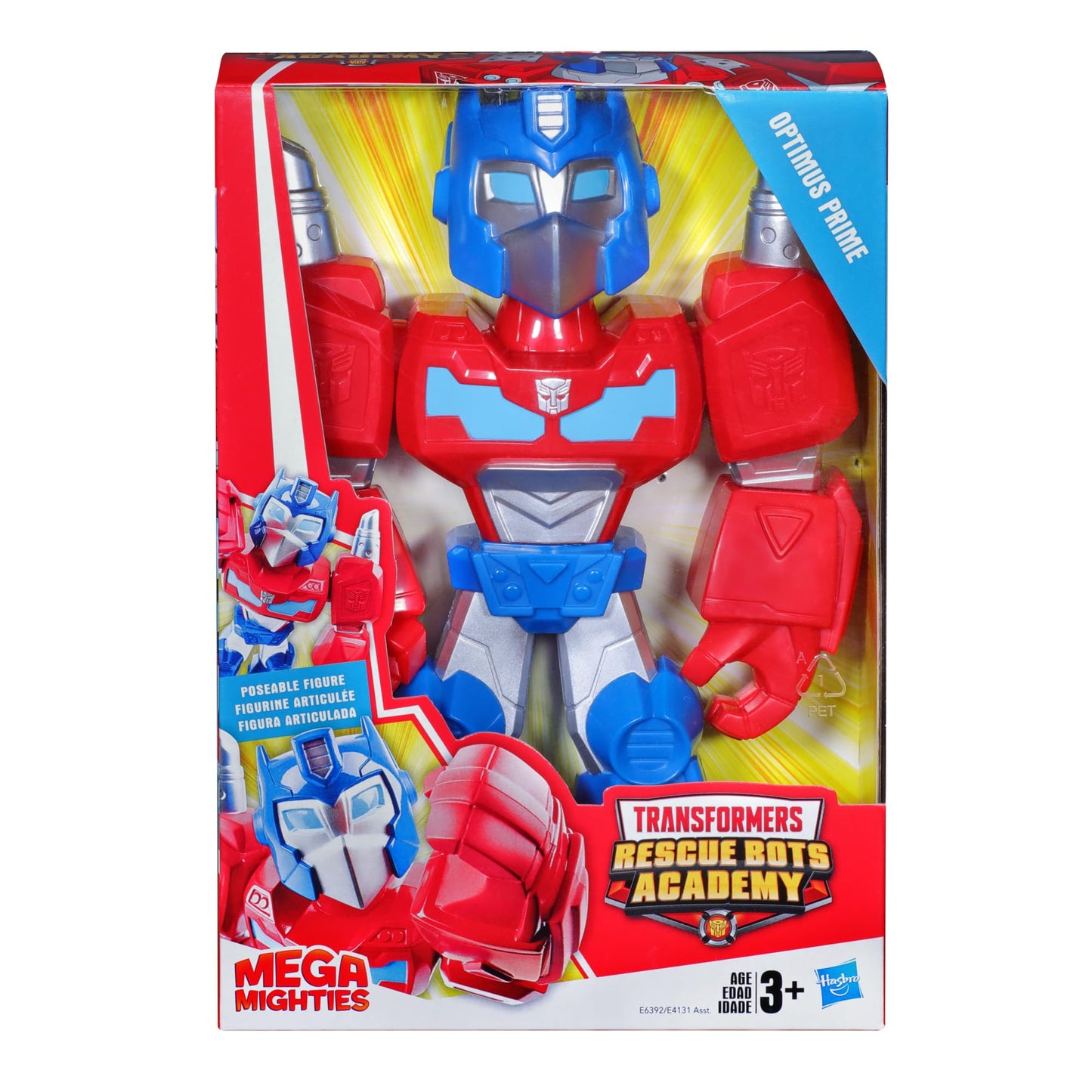 Transformers Optimus Prime Mega Mighties 10" Action Figure, Toys for Kids Ages 3 & Up (Amazon Exclusive)
