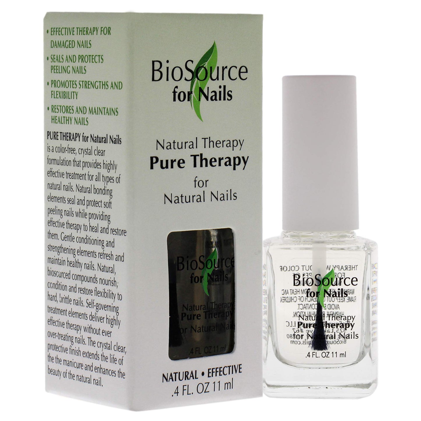 BioSource for Nails Natural Therapy Pure Therapy Clear Coat, 0.4 oz Beauty & Personal Care Biosource for Nails