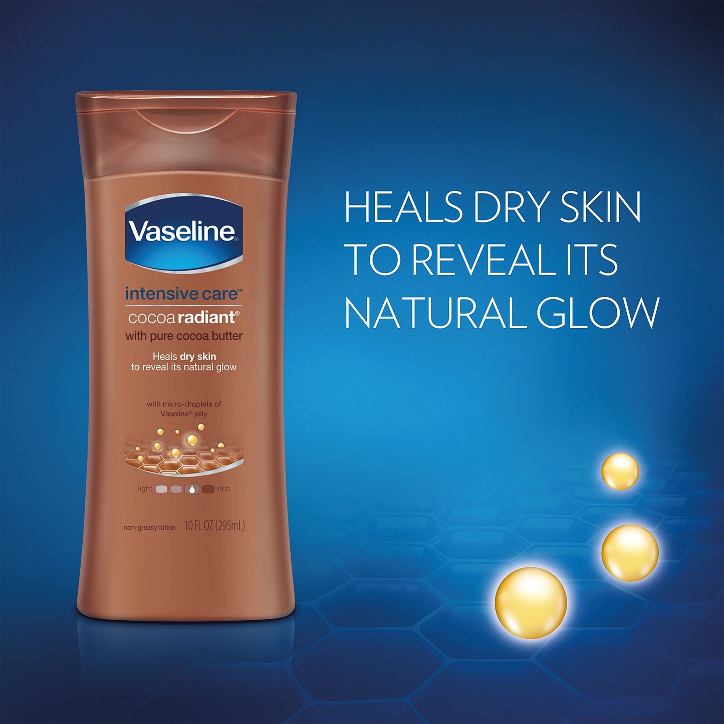 Vaseline Intensive Care Body Lotion, Cocoa Radiant, 20.3 oz