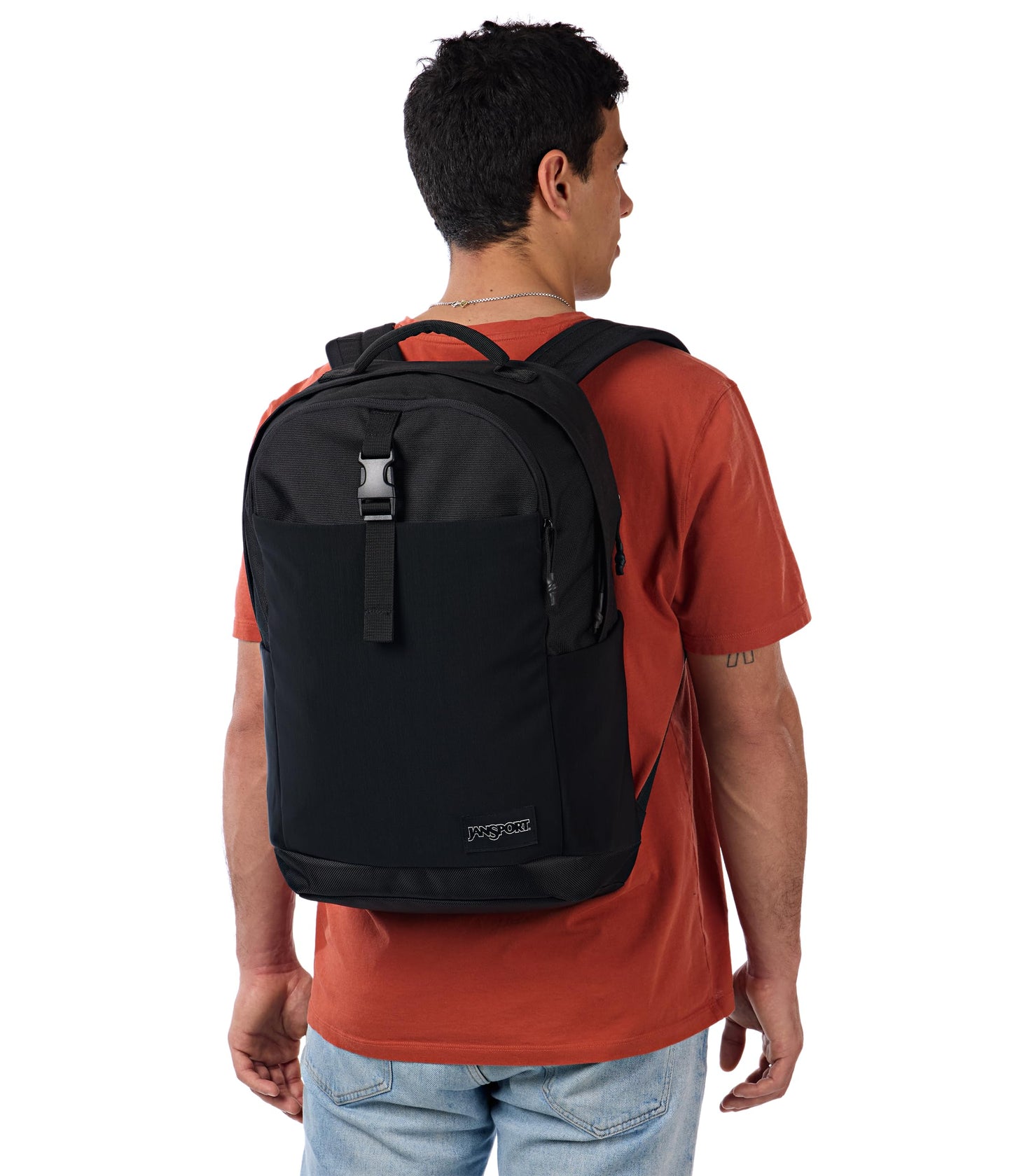 JanSport Journey Pack Backpack - Large Main Compartment, Dual Water Bottle Pockets, 15-inch Padded Laptop Compartment with Tricot Lined Sleeve, Black