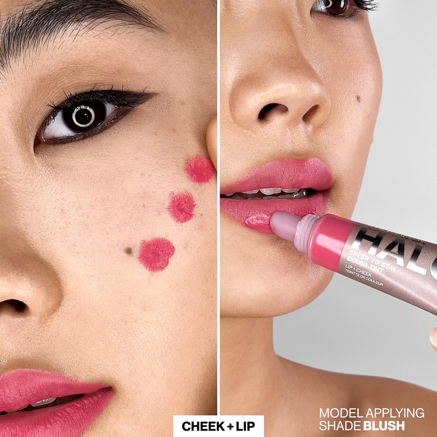 Smashbox Halo Sheer To Stay Cream Cheek + Lip Tint | Sheer-to-Medium Coverage + Matte, 0.34 Fl Oz, Wisteria