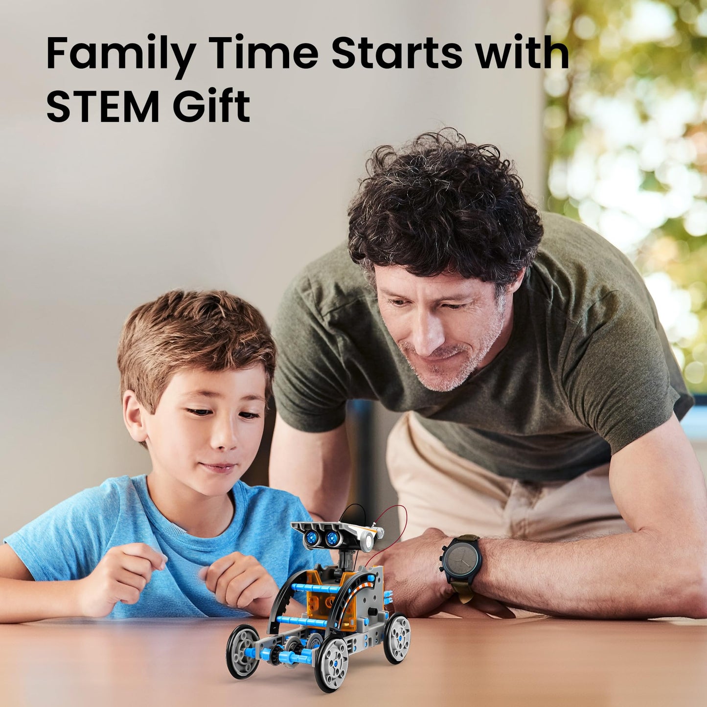 Sillbird 12-in-1 Solar Robot Kit – STEM Building Toy with 190 Pieces, DIY Science Educational Gift for Kids & Teens Ages 8-13, Sun Powered