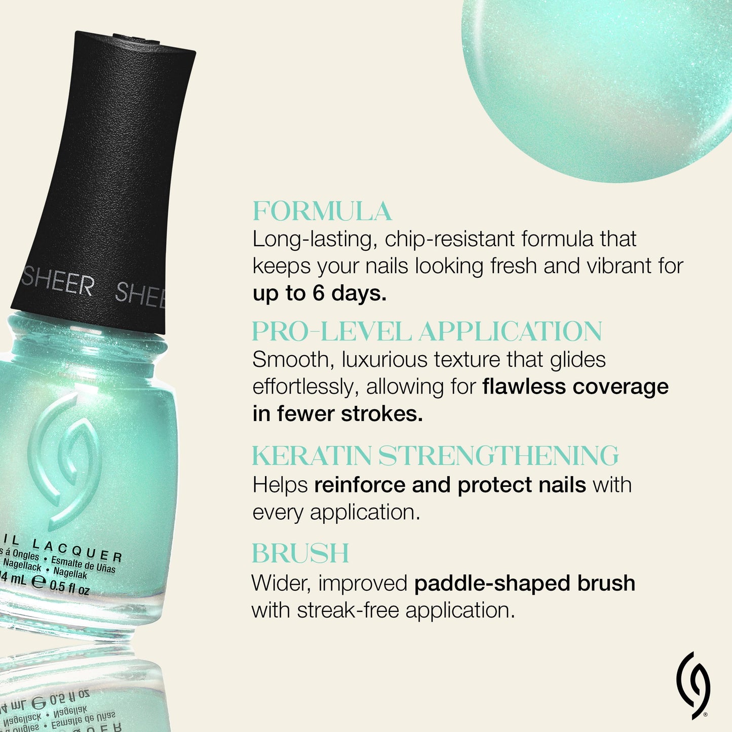 China Glaze CG Nail Lacquer Read Receipts - Sheer, Pastel Blue Nail Polish, Quick Dry, Chip Resistant, High-Shine Finish for Salon Quality DIY Beauty & Personal Care China Glaze