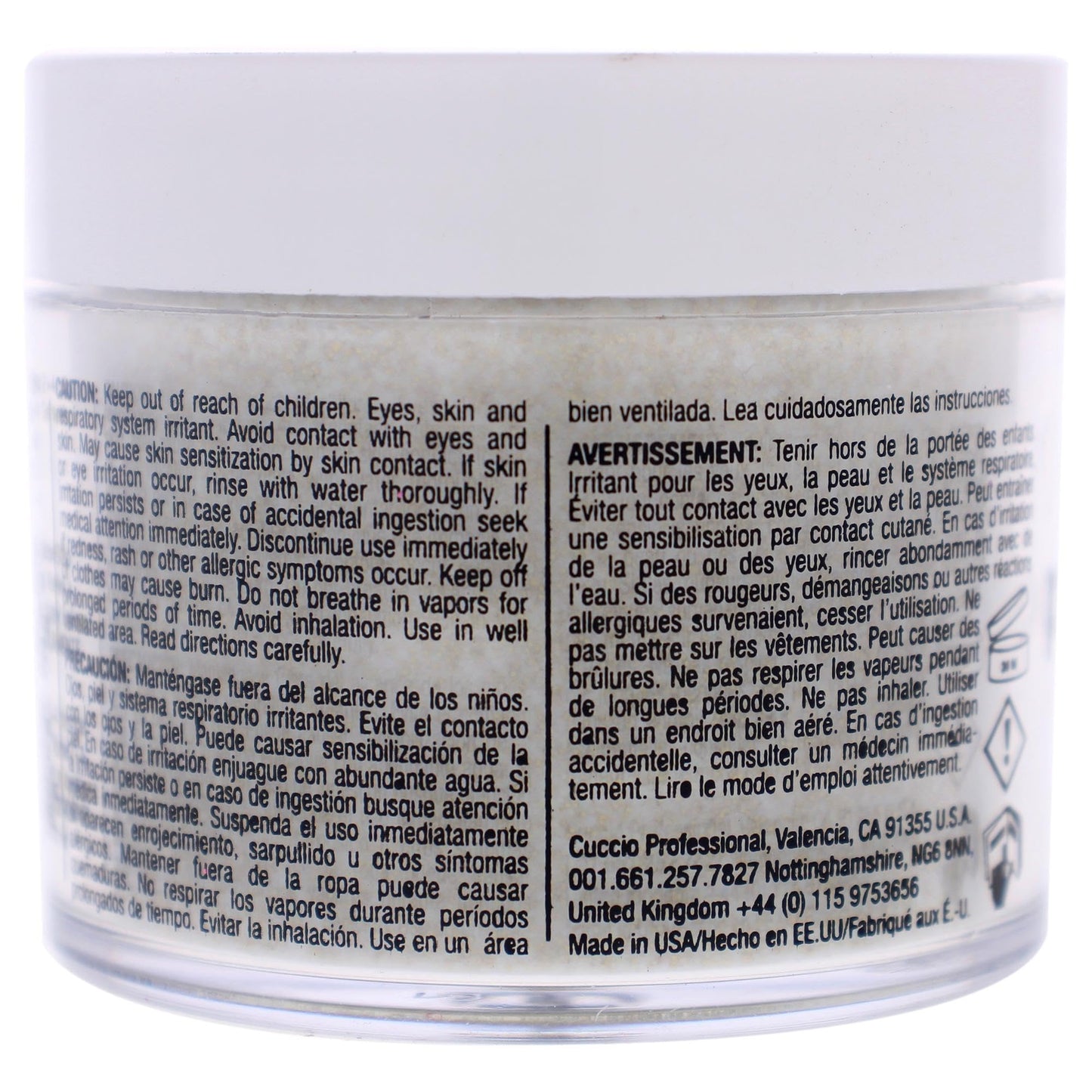 Cuccio Colour Powder Nail Polish - Lacquer For Manicure And Pedicure - Highly Pigmented Powder That Is Finely Milled - Durable Finish - Easy To Apply