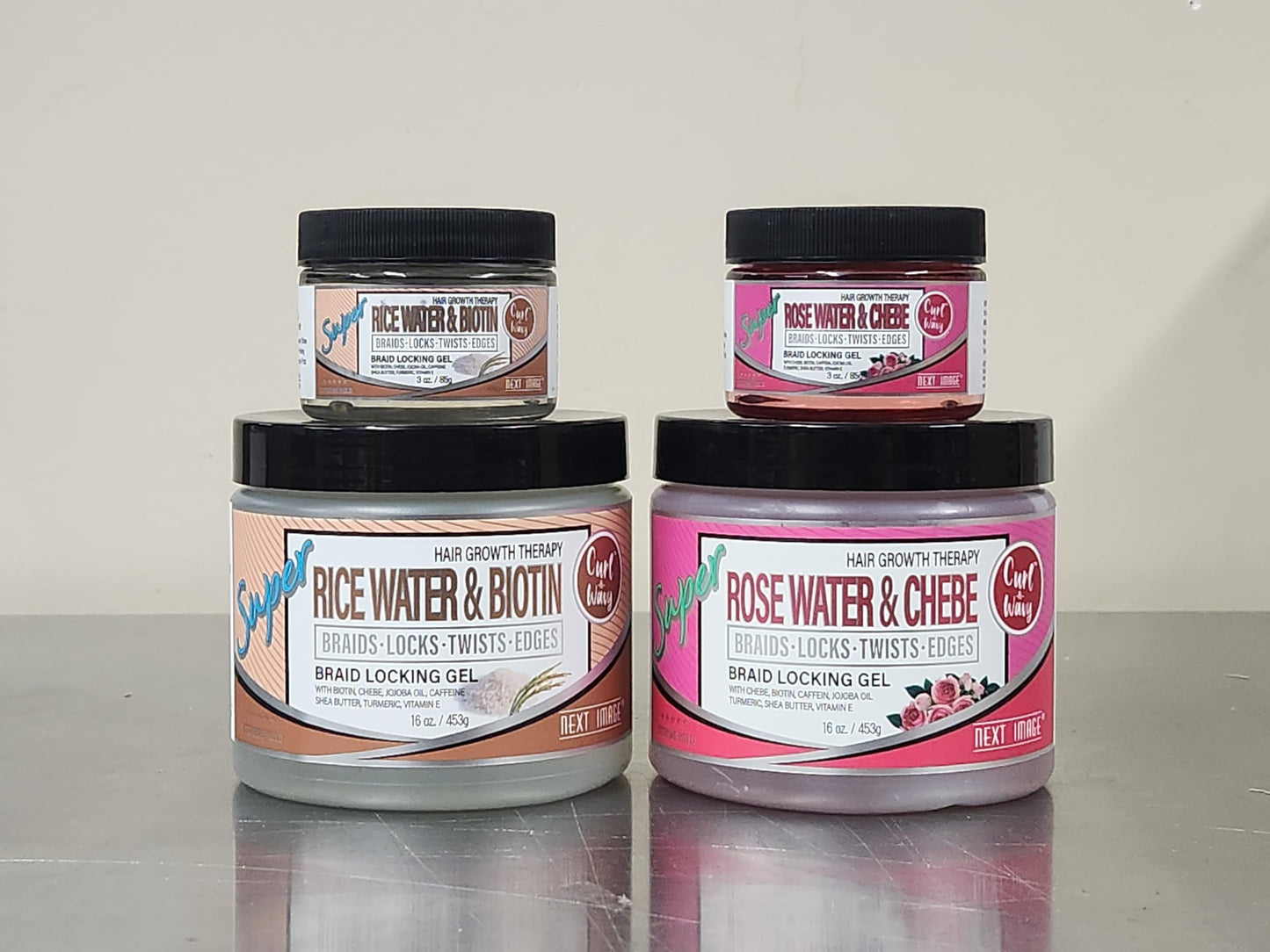 NEXT IMAGE - Braid Locking Gel Super Hold [Rose Water]