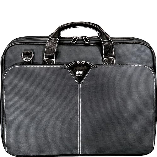 Mobile Edge Professional Laptop Briefcase Computer Bag with Shoulder Strap, Compatible with MacBook 17 Inch and 16 Inch PC Laptops, MEGBCP, Graphite