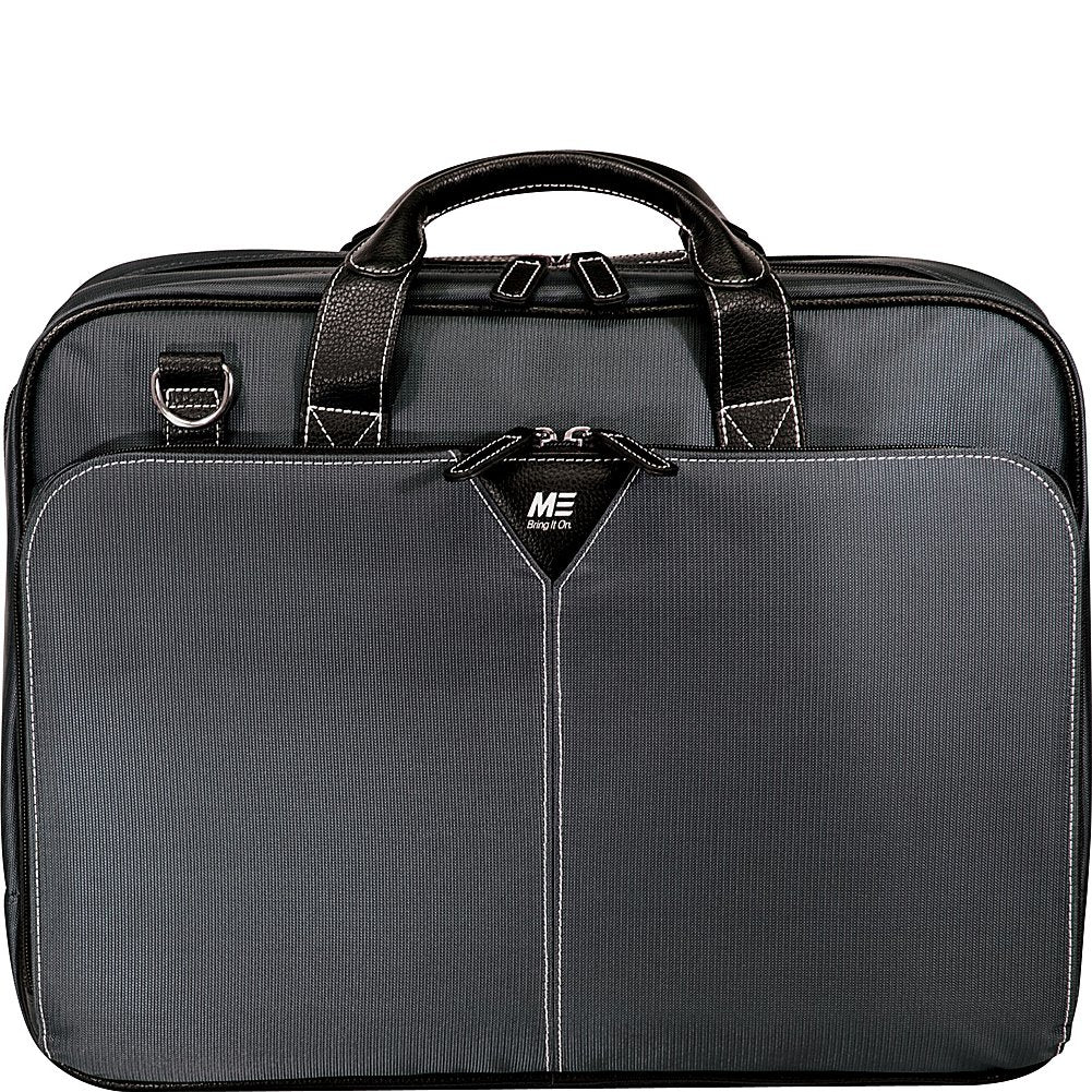 Mobile Edge Professional Laptop Briefcase Computer Bag with Shoulder Strap, Compatible with MacBook 17 Inch and 16 Inch PC Laptops, MEGBCP, Graphite